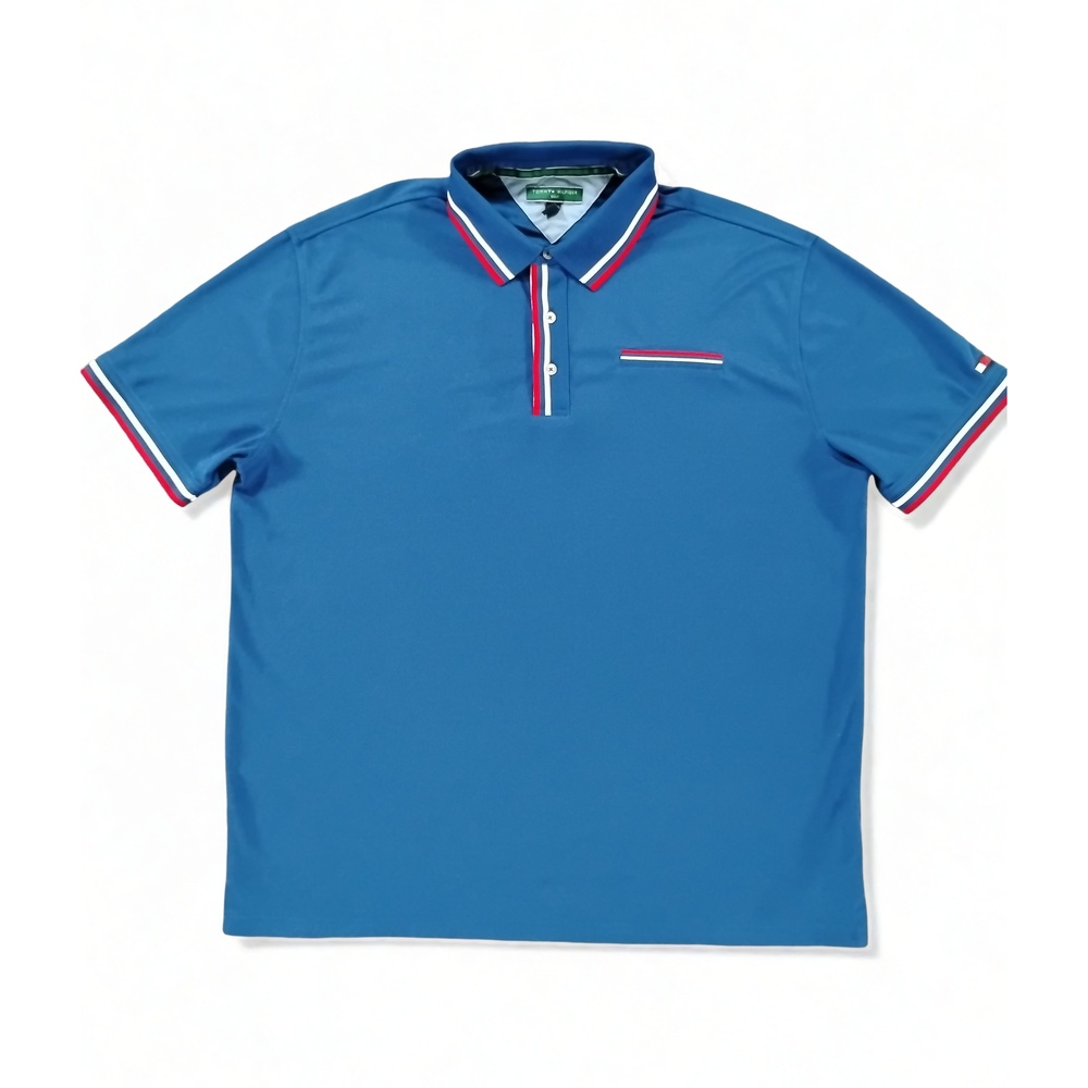 Tommy Hilfiger Polo Shirt XXL Polyester Pique Activewear Preppy Sportswear